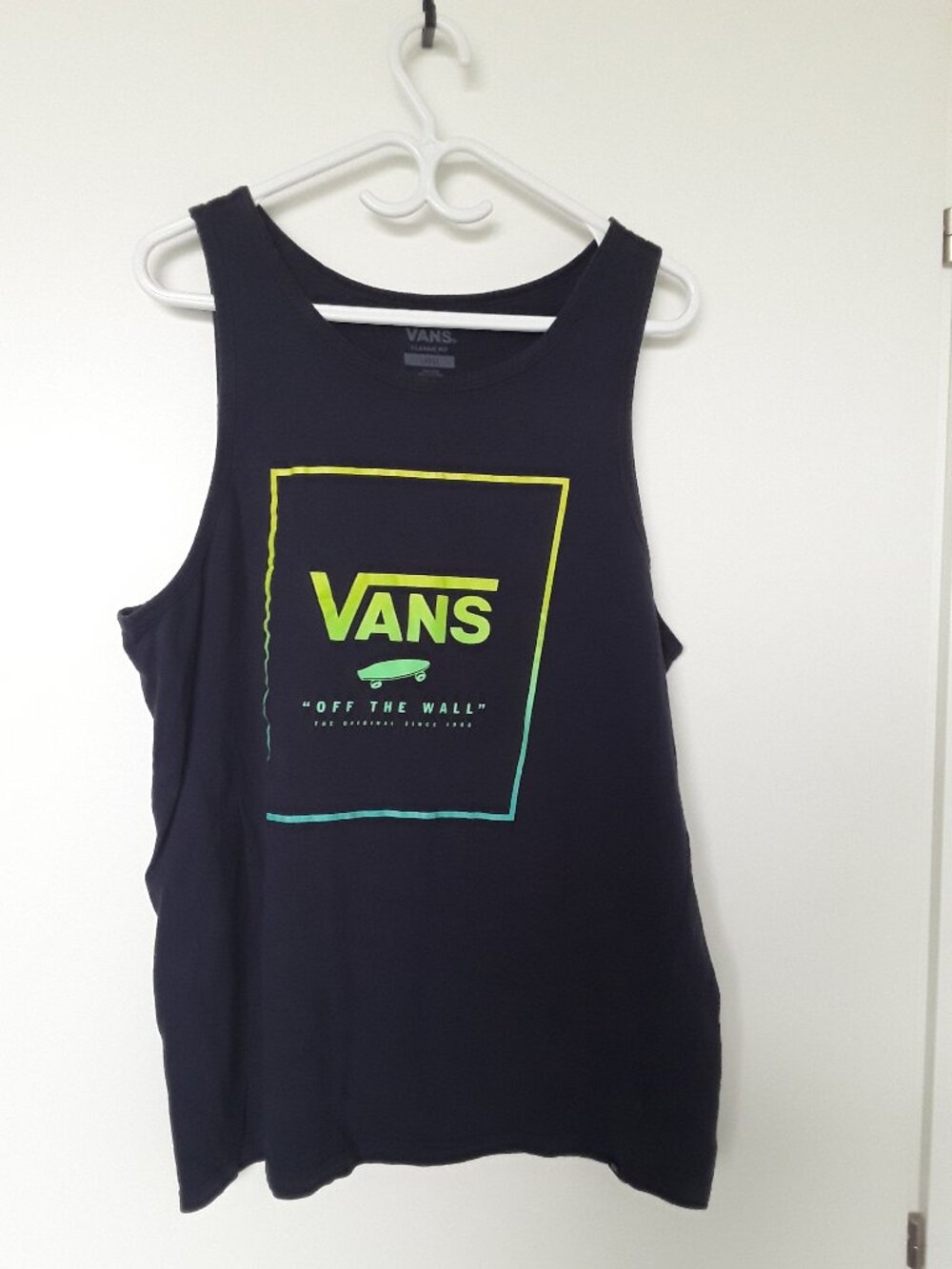 Vans Classic Fit Tank Top – Black – Size Large – Off The Wall Graphic